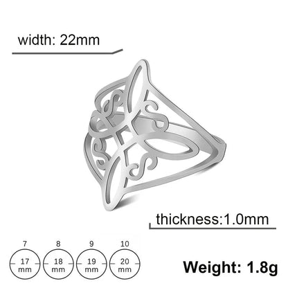 Minimalist Geometric Stainless Steel Plating Rings