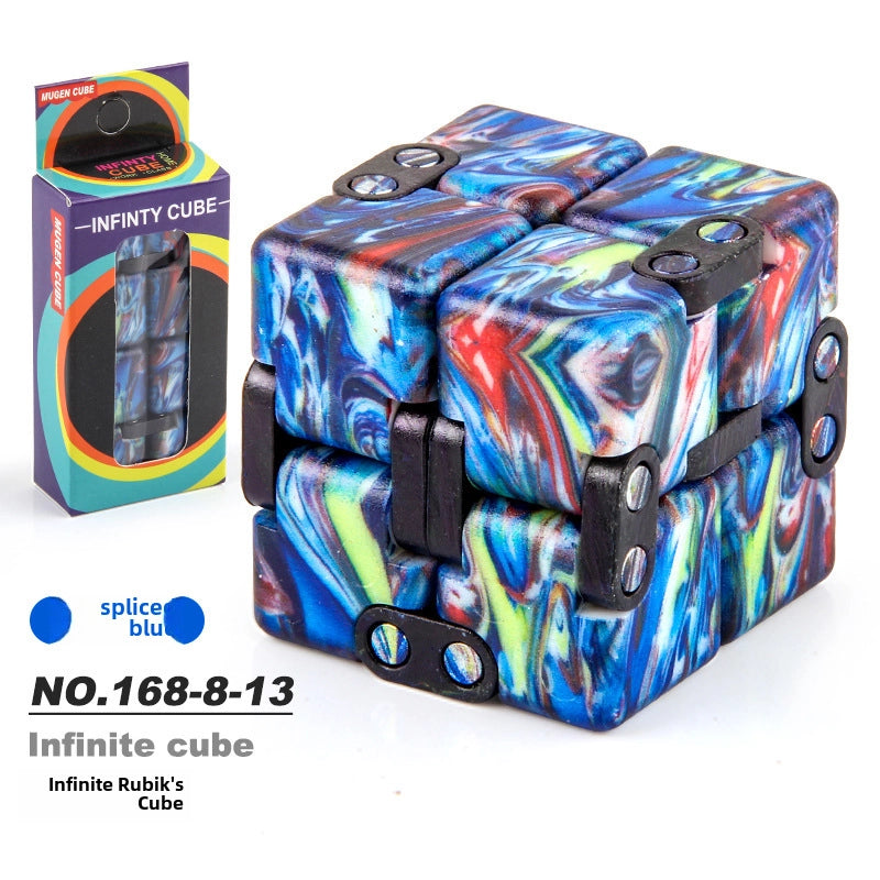 New Strange Decompression Toy UV Printing Infinite Rubik's Cube Decompression Folding Changeable Rubik's Cube Fingertip Rubik's Cube Manufacturer Resources