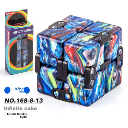 New Strange Decompression Toy UV Printing Infinite Rubik's Cube Decompression Folding Changeable Rubik's Cube Fingertip Rubik's Cube Manufacturer Resources
