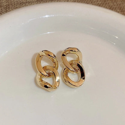 Silver Needle Exaggerated Lovely Earrings Light Luxury High-grade Niche Earrings Fashion Metal Temperament Earrings For Women