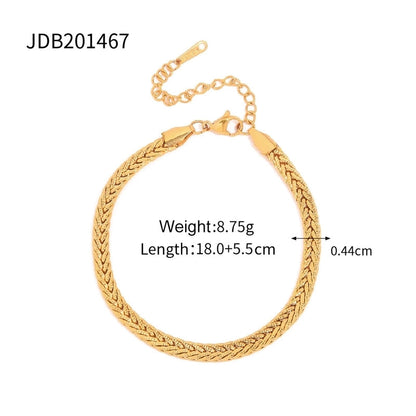 Minimalist Geometric Titanium Steel Cable Chain Bracelets In Bulk