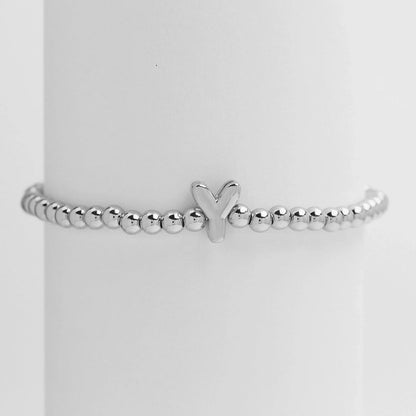 Copper Minimalist Plating Letter Bracelets