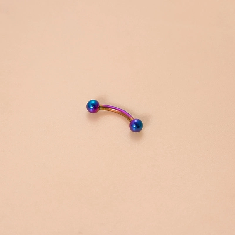 Classic Style Ball Pure Titanium Plating 18k Gold Plated Lip Stud Eyebrow Nails Ear Studs