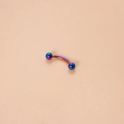 Classic Style Ball Pure Titanium Plating 18k Gold Plated Lip Stud Eyebrow Nails Ear Studs