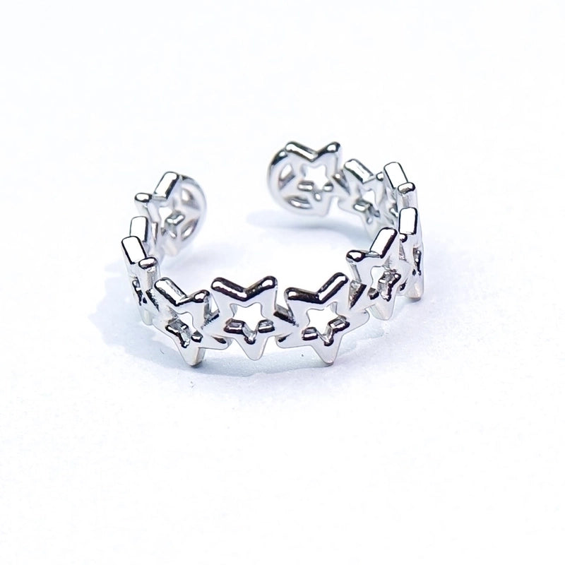 Minimalist Heart Shape Titanium Steel Open Rings