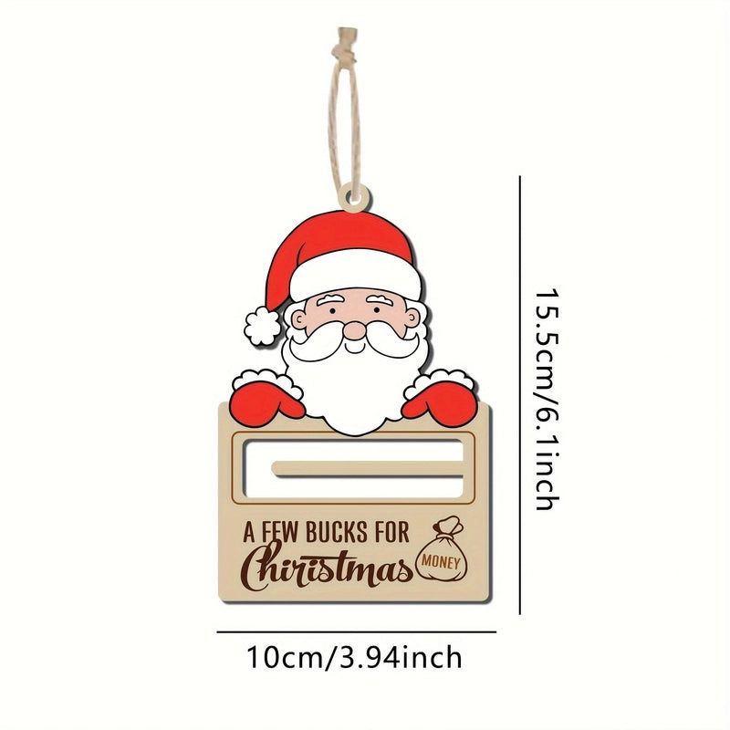 Christmas Cartoon Style Santa Claus Snowman Elk Wood Daily Festival Hanging Ornaments Decorations Hanging Ornaments