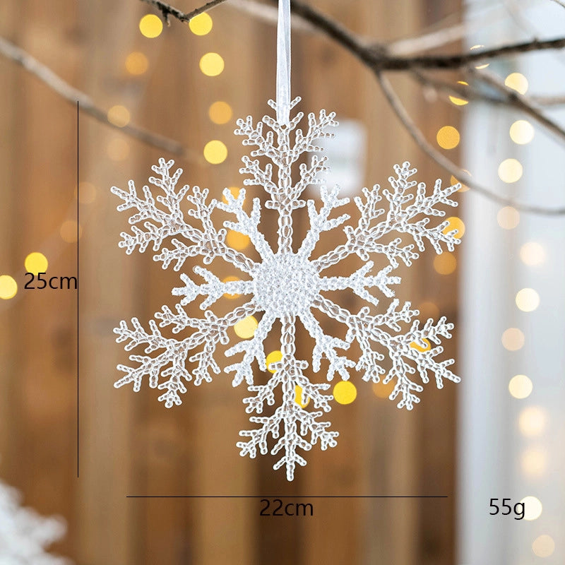 Christmas Cute Snowflake Arylic Party Hanging Ornaments