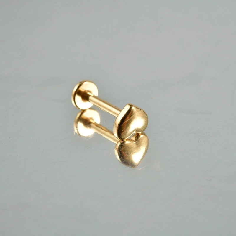 2 Pieces Lip Rings Casual Hawaiian Tropical Star Moon 304 Stainless Steel 18K Gold Plated Ear Cartilage Rings & Studs