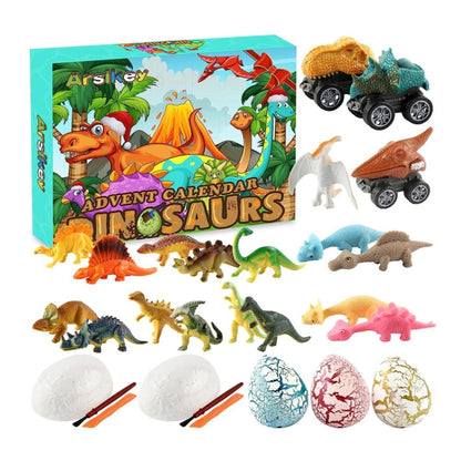 Christmas Countdown Dinosaur Blind Box Advent Calendar Diy Tyrannosaurus Rex Dinosaur Toy Set