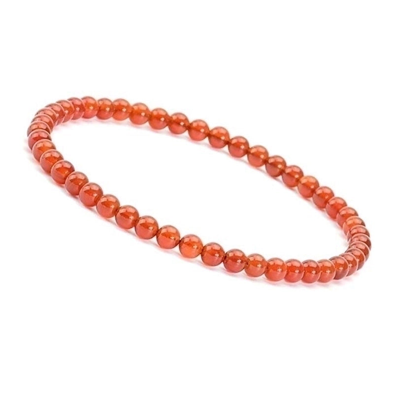 1 Piece Minimalist Round Natural Stone Beaded Bracelets