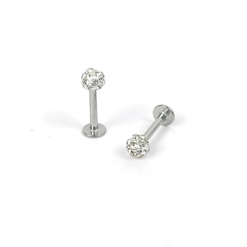 1 Piece Ear Cartilage Rings & Studs Minimalist Geometric 304 Stainless Steel Lip Rings