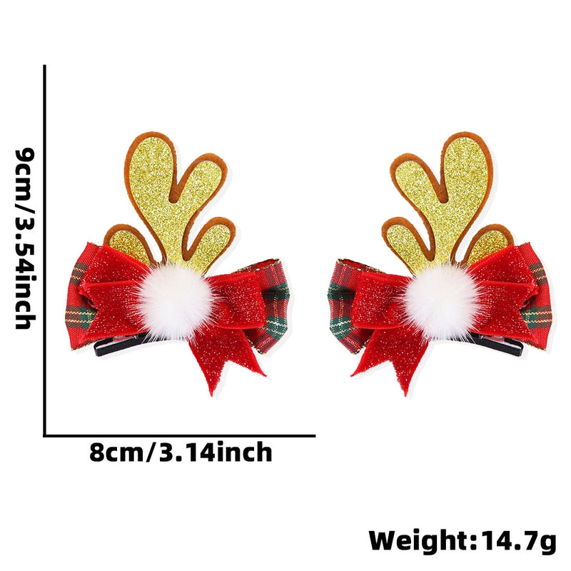 Christmas Cartoon Style Cute Antlers Party Festival Hairpin