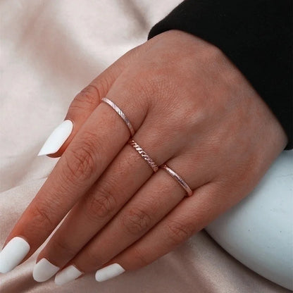 Ethnic Style Geometric Alloy Stainless Steel Rings