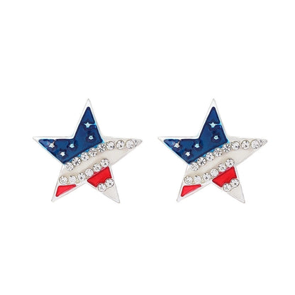 1 Pair Minimalist Classic Style Star Plating Alloy Gold Plated Drop Earrings