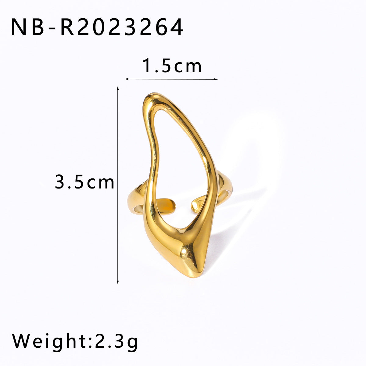 Open Ring IG Style Star Shell Textured Star Geometric Stainless Steel Electroplating Rings