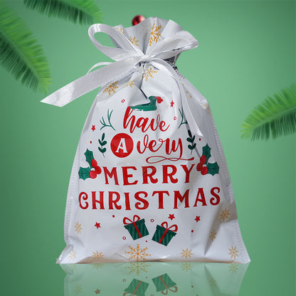 Christmas Gift Bag 2025 Hot Christmas Gift Bag Set Drawstring Bag Candy Bag