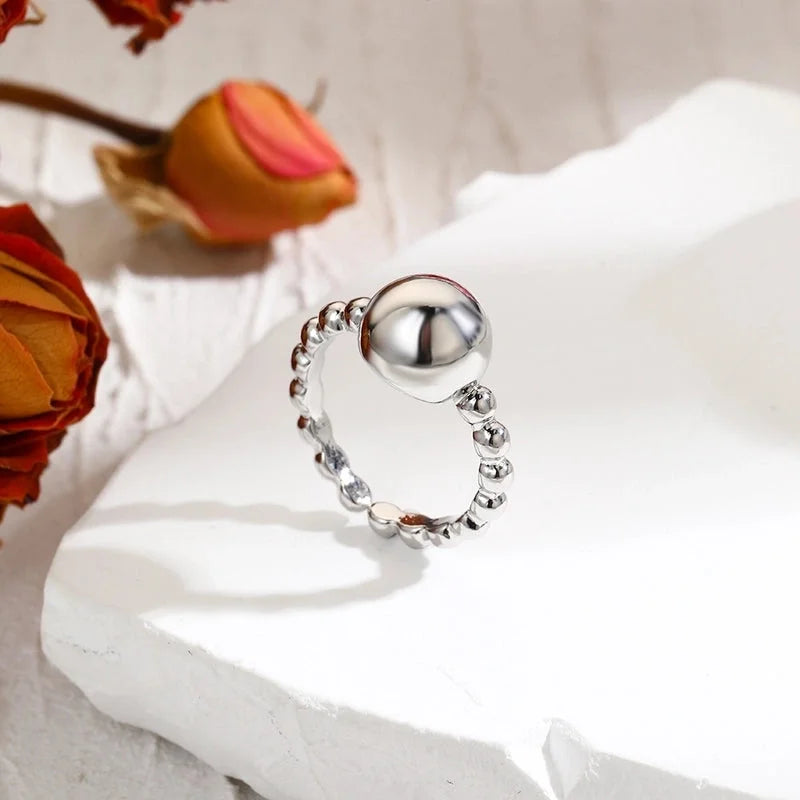 Copper 18K Gold Plated Solid Color Open Rings