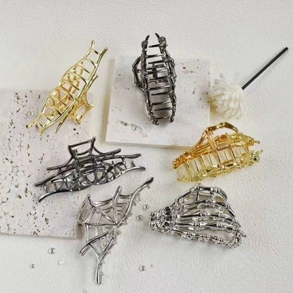 Halloween Streetwear Women's Spider Web Metal Hair Claws