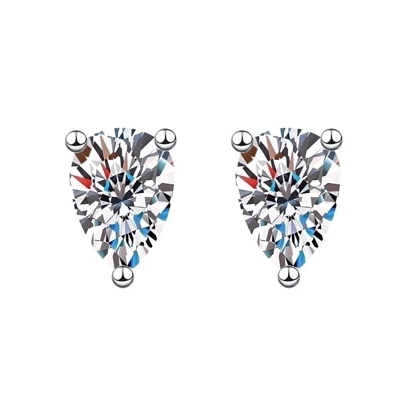 1 Pair Sweet Minimalist Round Heart Shape Bow Knot Plating Inlay Copper Zircon Silver Plated Drop Earrings