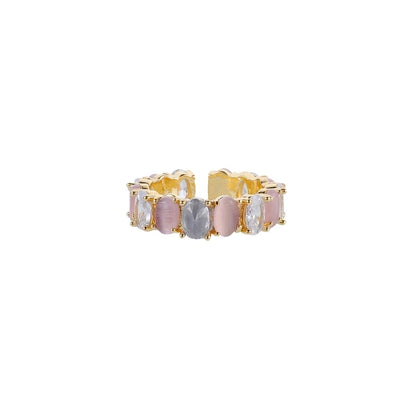 Sweet Minimalist Geometric Copper Plating Open Rings