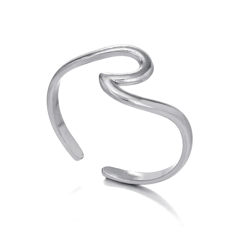 Minimalist Geometric 304 Stainless Steel Plating Stainless Steel Rings