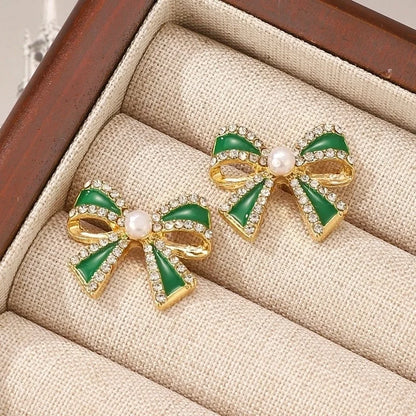 1 Pair Casual Sweet Minimalist Bow Knot Alloy Ear Studs