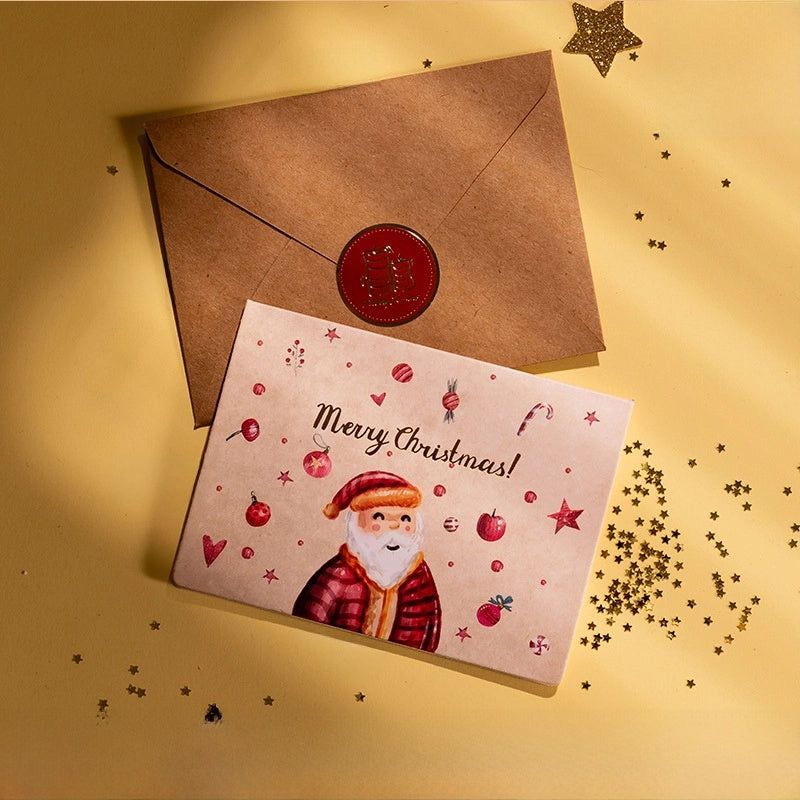 Christmas Artistic Snowman Christmas Card