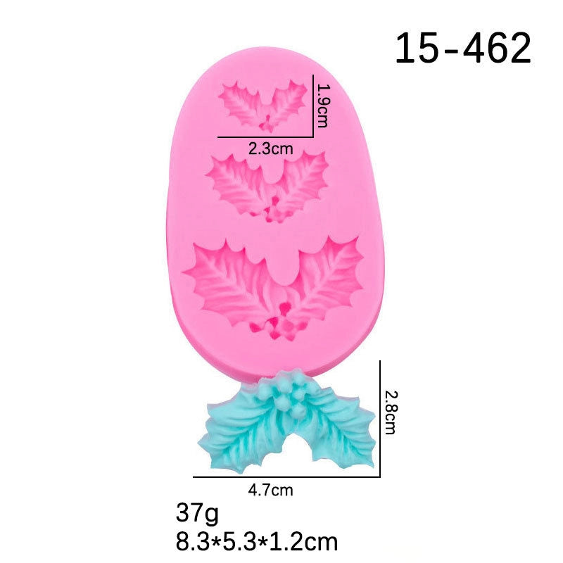 Christmas Casual Elegant Cute Christmas Hat Christmas Socks Silica Gel Kitchen Molds 1 Piece 1 Set