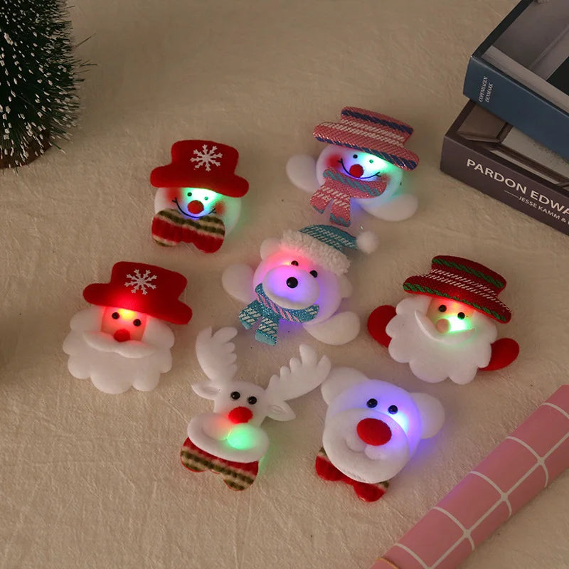 Christmas Pin Animal Santa Claus Brooches 1 Piece