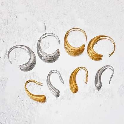 3 Pieces Minimalist Geometric Plating 304 Stainless Steel 16K Gold Plated White Gold Plated Gold Plated Drop Earrings