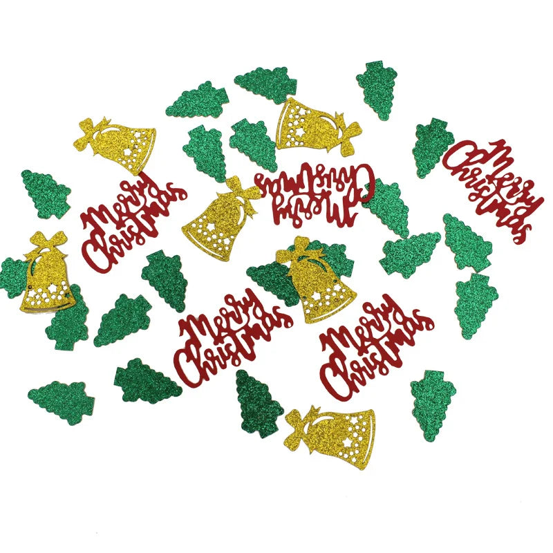 Christmas Table Confetti Reindeer Snowflake Pentagram Sprinkles Christmas Party Supplies Gifts Diy Accessories