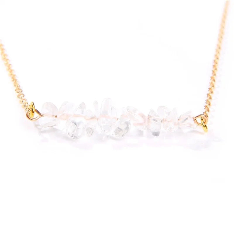 Vacation Irregular Alloy Natural Stone Necklace 1 Piece