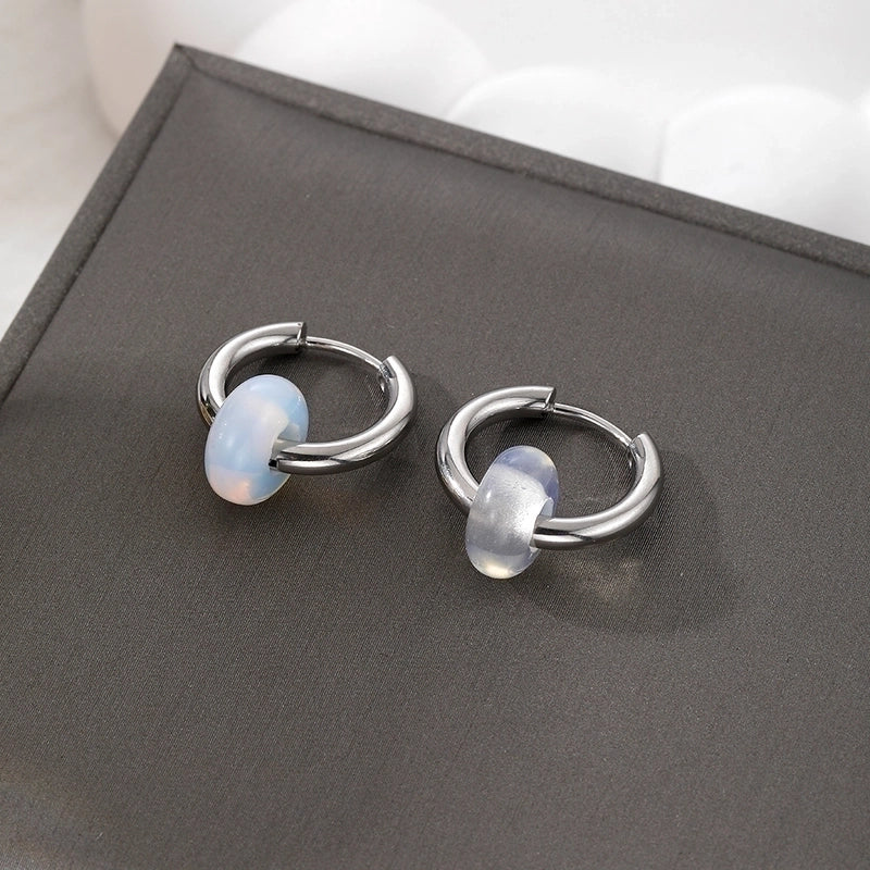 6 Pieces Minimalist Geometric 201 Stainless Steel Alloy Drop Earrings