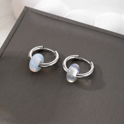 6 Pieces Minimalist Geometric 201 Stainless Steel Alloy Drop Earrings