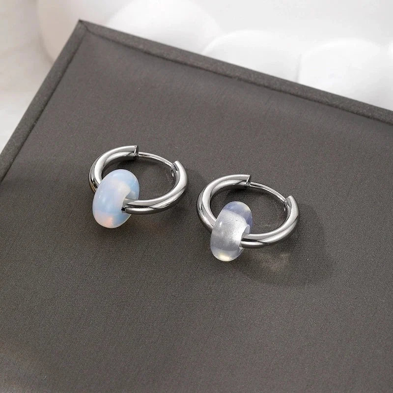 6 Pieces Minimalist Geometric 201 Stainless Steel Alloy Drop Earrings