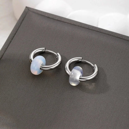 6 Pieces Minimalist Geometric 201 Stainless Steel Alloy Drop Earrings