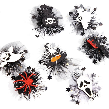 Halloween Gothic Women's Color Block Plastic Hair Clip