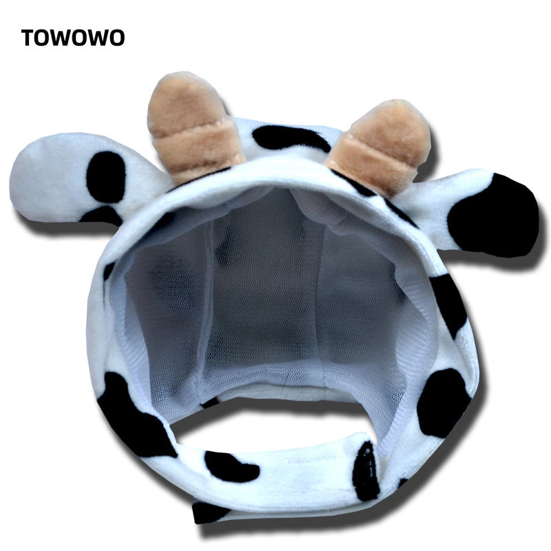 New Year Pet Christmas Hat Cat Cute Head Clothing Products Transformation Panda Small Dog Cat Toy Headgear