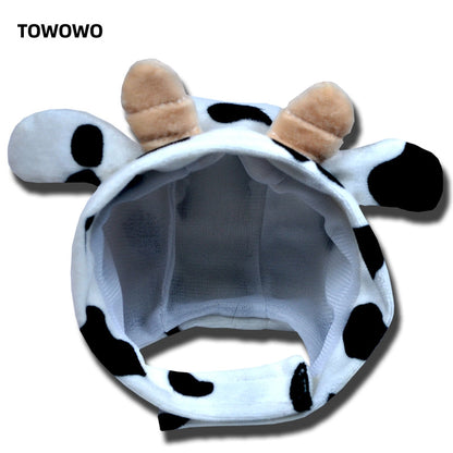 New Year Pet Christmas Hat Cat Cute Head Clothing Products Transformation Panda Small Dog Cat Toy Headgear