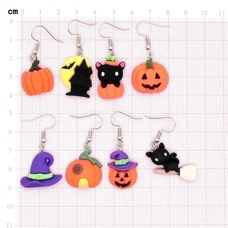 Cute Cartoon Resin Drop Earrings
