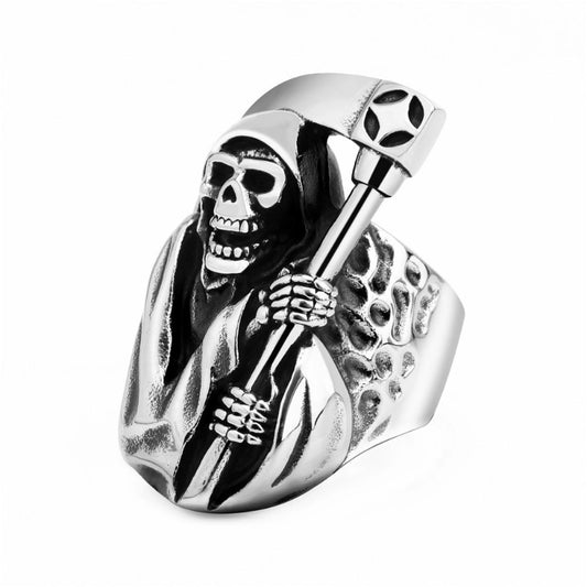 Retro Skull 316L Stainless Steel Halloween Men's Rings