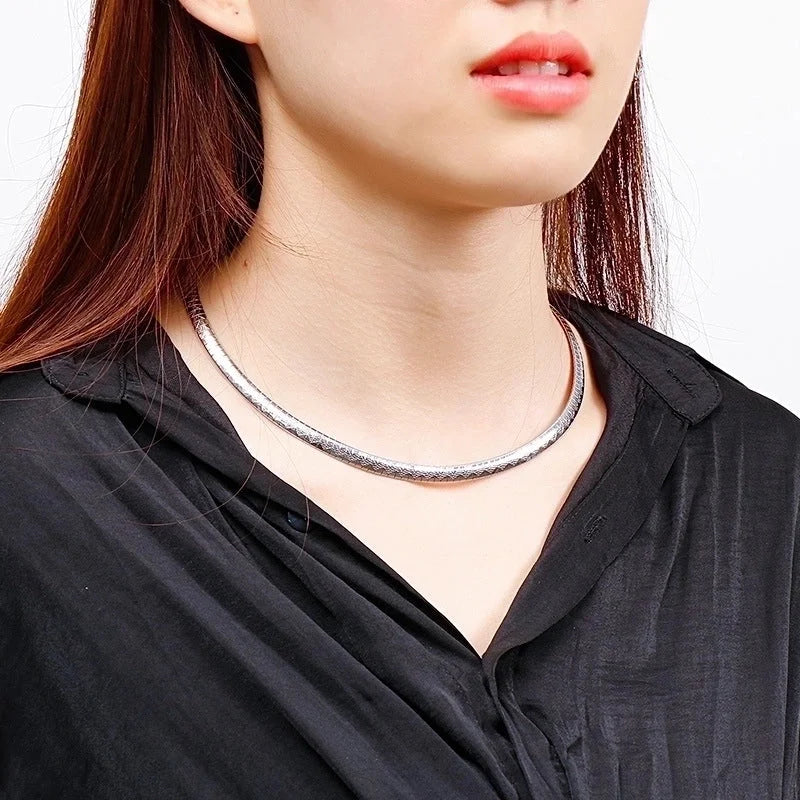 Titanium Steel 18K Gold Plated Fashion Plating Geometric Choker