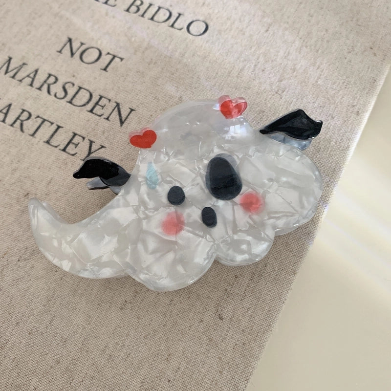 Women's Funny Halloween Pattern Pumpkin Arylic Hair Claws