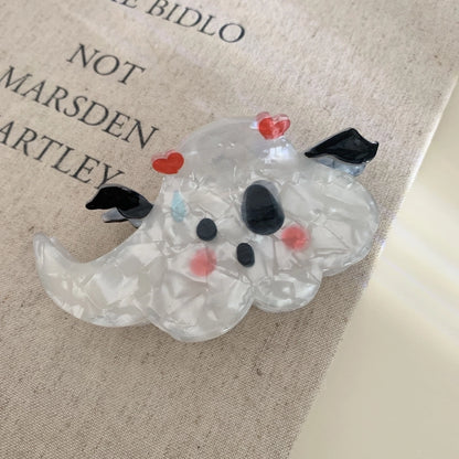 Women's Funny Halloween Pattern Pumpkin Arylic Hair Claws