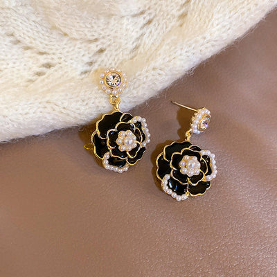 2 Pieces Mid-century Modern Round Geometric Copper Electroplating Earrings