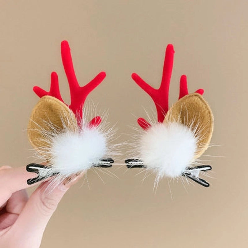 Christmas Fashion Antlers Resin Daily Hairpin