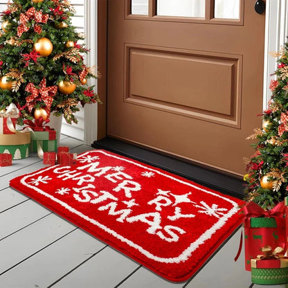 Christmas Casual Vacation Santa Claus Elk Imitation Cashmere Carpet Bedding