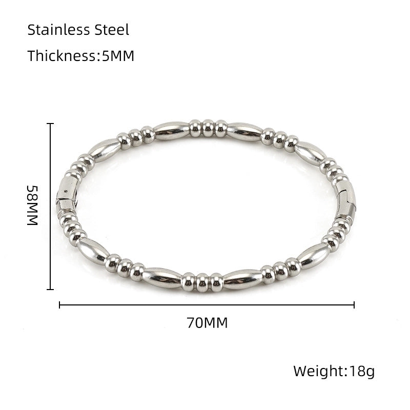 Solid Color 304 Stainless Steel Bangle In Bulk