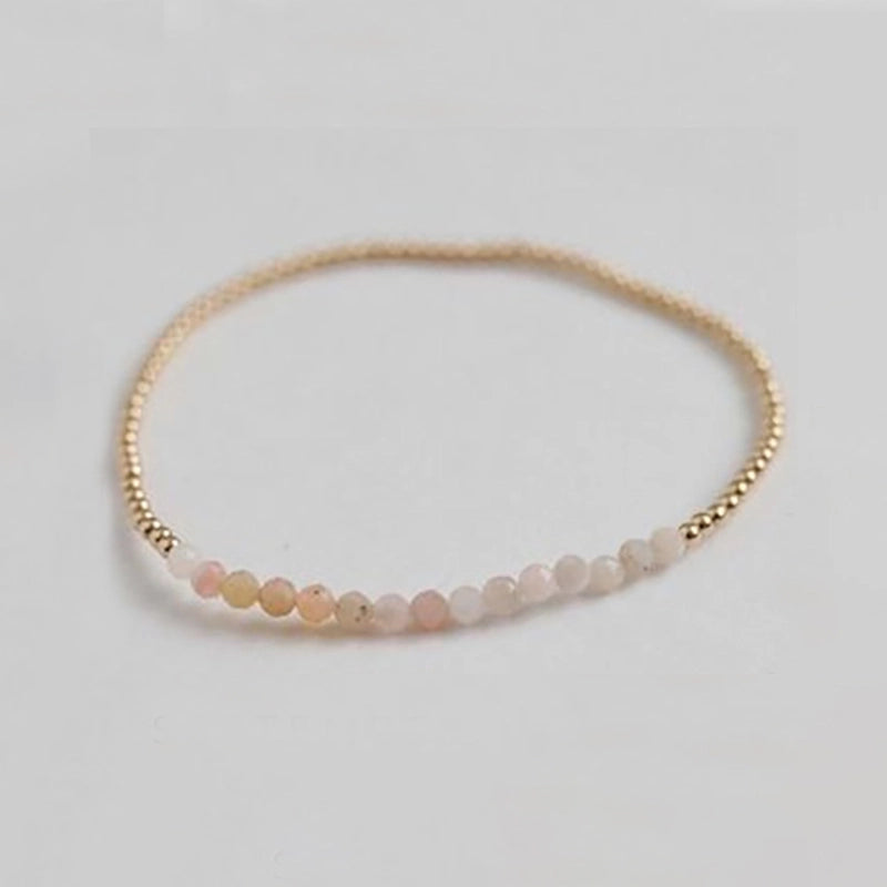 Natural Stone Copper Beaded Knitting Geometric Bracelets