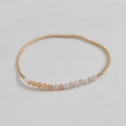 Natural Stone Copper Beaded Knitting Geometric Bracelets
